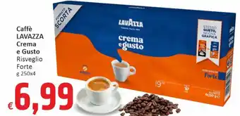 Paghi Poco Caffè LAVAZZA Crema e Gusto Risveglio Forte g 250 x 4 offerta