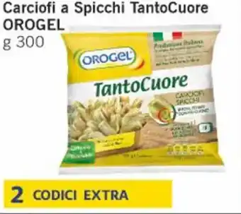 Paghi Poco Carciofi a Spicchi TantoCuore OROGEL g 300 offerta