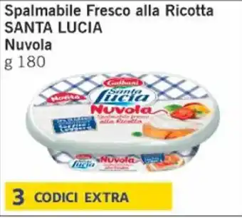 Paghi Poco Spalmabile Fresco alla Ricotta SANTA LUCIA Nuvola g 180 offerta