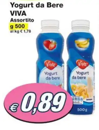 Prix Quality Yogurt da Bere VIVA Assortito g 500 offerta