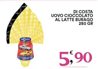 Gecop DI COSTA UOVO CIOCCOLATO AL LATTE BURAGO 280 gr offerta