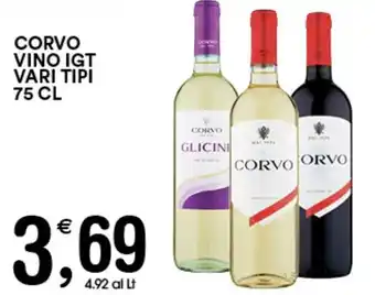 Gecop CORVO VINO IGT VARI TIPI 75 CL offerta