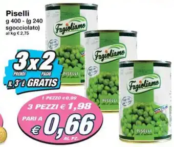 Prix Quality Piselli g 400 - (g 240 sgocciolato) offerta