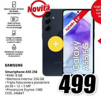 MediaWorld SAMSUNG Smartphone A55 256 offerta