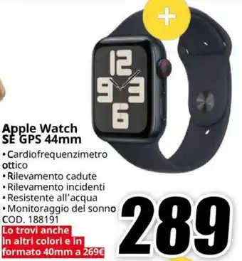 MediaWorld Apple Watch SE GPS 44mm offerta