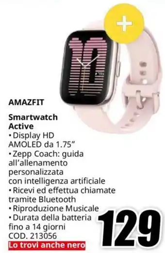 MediaWorld AMAZFIT Smartwatch Active offerta