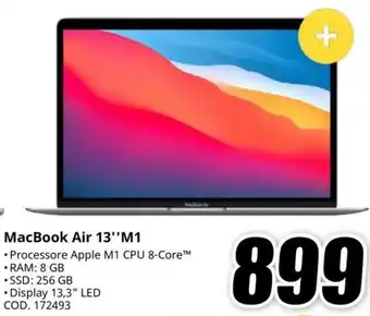 MediaWorld MacBook Air 13"M1 offerta