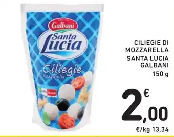 Spazio Conad CILIEGIE DI MOZZARELLA SANTA LUCIA GALBANI 150 g offerta