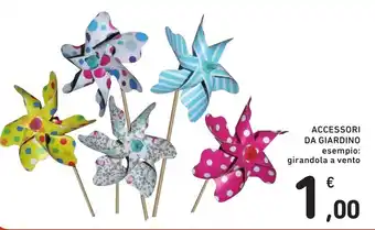 Spazio Conad ACCESSORI DA GIARDINO girandola a vento offerta
