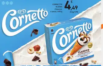 Spazio Conad CORNETTO ALGIDA classico, 6 pezzi, 450 g offerta