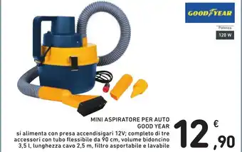 Spazio Conad GOOD YEAR MINI ASPIRATORE PER AUTO offerta