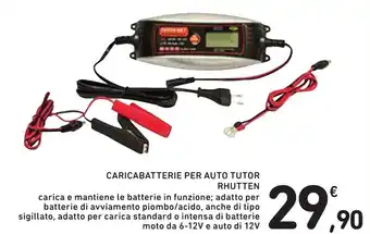 Spazio Conad CARICABATTERIE PER AUTO TUTOR RHUTTEN offerta