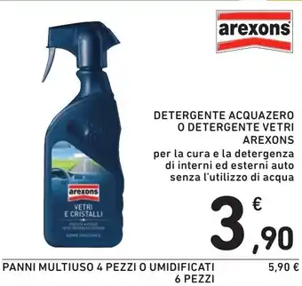 Spazio Conad arexons DETERGENTE ACQUAZERO O DETERGENTE VETRI AREXONS offerta