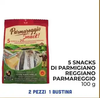 Spazio Conad 5 SNACKS DI PARMIGIANO REGGIANO PARMAREGGIO 100 g offerta