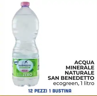 Spazio Conad ACQUA MINERALE NATURALE SAN BENEDETTO ecogreen, 1 litro offerta