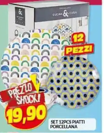 Risparmio Casa SET 12PCS PIATTI PORCELLANA offerta