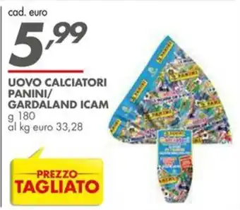 UOVO CALCIATORI PANINI/ GARDALAND ICAM g.180
