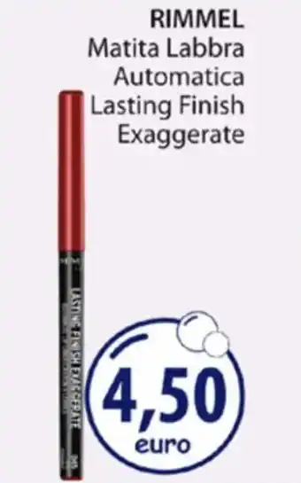 Acqua & Sapone RIMMEL Matita Labbra Automatica Lasting Finish Exaggerate offerta