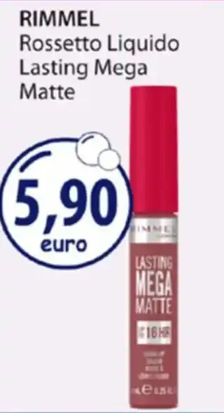 Acqua & Sapone RIMMEL Rossetto Liquido Lasting Mega Matte offerta