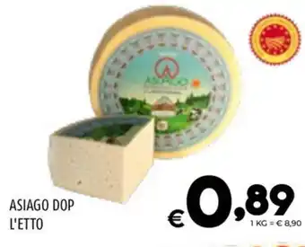Il Centesimo ASIAGO DOP L'ETTO offerta