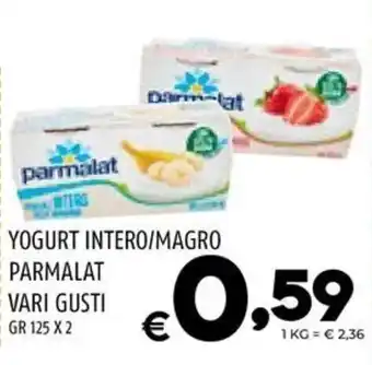 Il Centesimo YOGURT INTERO/MAGRO PARMALAT VARI GUSTI gr 125 x 2 offerta