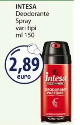 Acqua & Sapone INTESA Deodorante Spray vari tipi ml 150 offerta