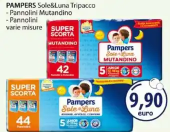 Acqua & Sapone PAMPERS Sole&Luna Tripacco - Pannolini Mutandino - Pannolini offerta