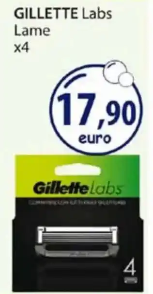 Acqua & Sapone GILLETTE Labs Lame x4 offerta