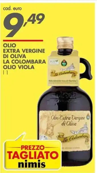 Italmark OLIO EXTRA VERGINE DI OLIVA  LA COLOMBARA OLIO VIOLA 1L offerta