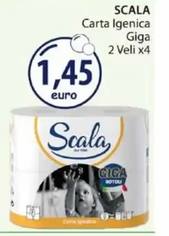 Acqua & Sapone SCALA Carta Igenica Giga 2 Veli x4 offerta