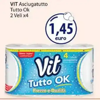 Acqua & Sapone VIT Asciugatutto Tutto Ok 2 Veli x4 offerta