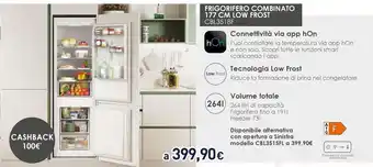 Unieuro FRIGORIFERO COMBINATO 177 CM LOW FROST CBL3518F offerta