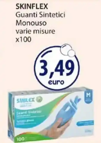 Acqua & Sapone SKINFLEX Guanti Sintetici Monouso varie misure x100 offerta