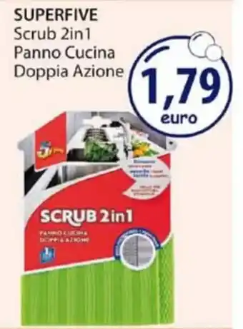 Acqua & Sapone SUPERFIVE Scrub 2in1 Panno Cucina Doppia Azione offerta