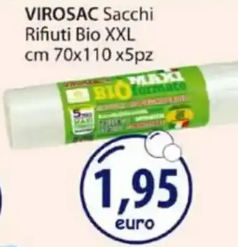 Acqua & Sapone VIROSAC Sacchi Rifiuti Bio XXL cm 70x110x5pz offerta