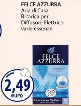 Acqua & Sapone FELCE AZZURRA Aria di Casa Ricarica per Diffusore Elettrico varie essenze offerta