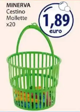 Acqua & Sapone MINERVA Cestino Mollette x20 offerta