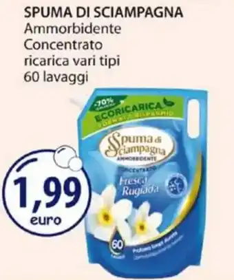 Acqua & Sapone SPUMA DI SCIAMPAGNA Ammorbidente Concentrato ricarica vari tipi 60 lavaggi offerta