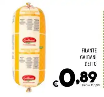 Il Centesimo FILANTE GALBANI L'ETTO offerta