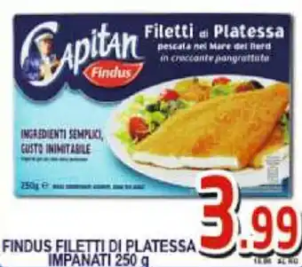 Sacoph Findus Filetti di Platessa Impanati 250 g offerta