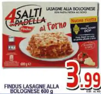 Sacoph Findus Lasagne Alla Bolognese 600 g offerta