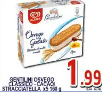 Sacoph Gentilini Osvego Classico - Cacao/Stracciatella x5 160 g offerta