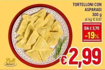 A&O TORTELLONI CON ASPARAGI 300 g offerta
