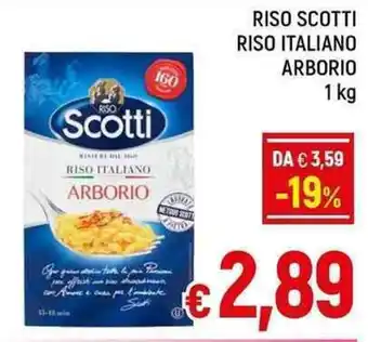 A&O RISO SCOTTI RISO ITALIANO ARBORIO 1 kg offerta