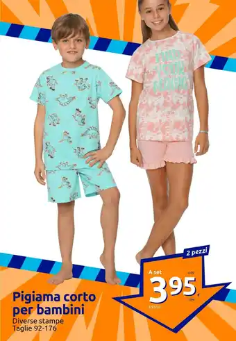 Action Pigiama corto per bambini offerta