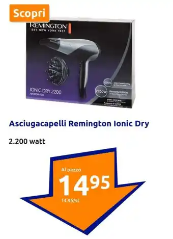 Action Asciugacapelli Remington Ionic Dry offerta