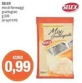 Madis Selex Mix Di Formaggi Grattugiati 100 g offerta