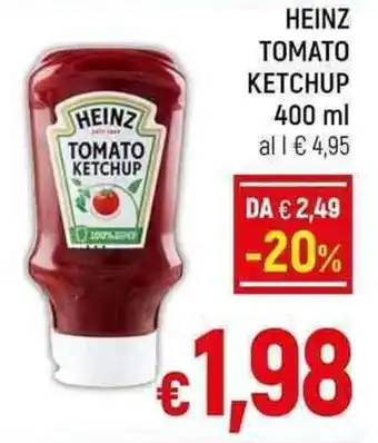 A&O HEINZ TOMATO KETCHUP 400 ml offerta