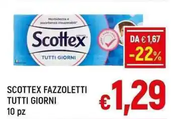 A&O SCOTTEX FAZZOLETTI TUTTI GIORNI 10 pz offerta