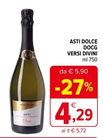 Iperal ASTI DOLCE DOCG VERSI DIVINI ml 750 offerta